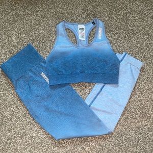 Gymshark Blue Ombré Set